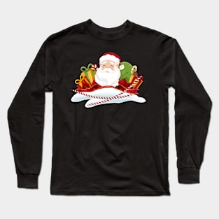 Smiling Santa Long Sleeve T-Shirt